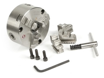UCHWYT TOKARSKI 125mm MONTAŻ OD CZOŁA KOMPL Z PL