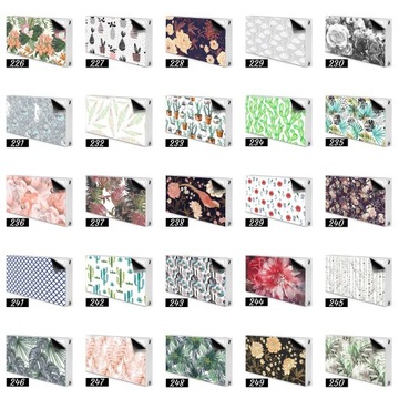 Крышка радиатора 110х60 Абстракт черный