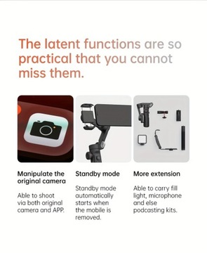 AOCHUAN XE 3-осевой портативный складной смартфон со стабилизатором поперечной устойчивости