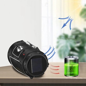 POWERBANK 3-В-1 СОЛНЕЧНАЯ ЛАМПА ДЛЯ КЕМПИНГА