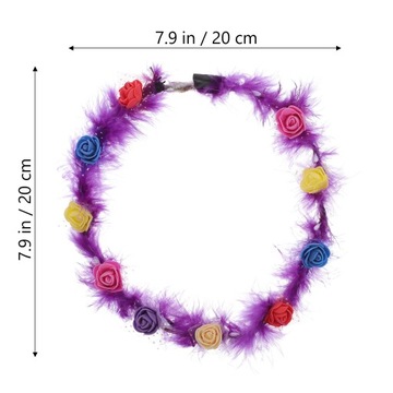 Светящийся ободок в виде светодиодной гирлянды.