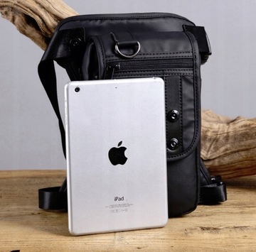 Стильная мужская мотоциклетная сумка на бедро.