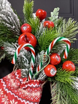 Рождественский венок на дверь Рождественский венок украшение центральный подарок