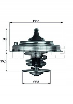 MAHLE TX 30 87D TERMOSTAT KAPALINA CHLADÍCÍ