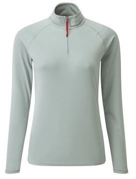 KOSZULKA UV TEC DŁUGI RĘKAW DAMSKA SZARA 10 dla załogi żeglarskiej