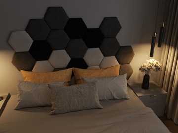 МЯГКИЕ ПАНЕЛИ ШЕСТИГРАННИКИ 30x26 Сотовый НАБОР 20 ШТ.