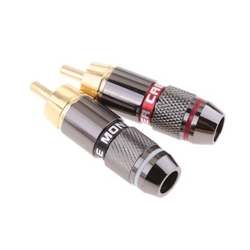 2 pieces Plug Male Audio Video Cable Connector AUX