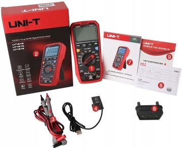 Мультиметр 20А AC/DC UT61E+ NCV hFe - USB - график+