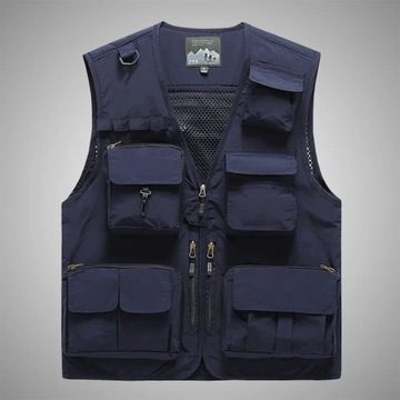 Multi Pocket Men's Vest Outdoor Tactical Hunting S