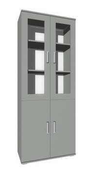 Witryna VICTORIA 4D-UNI 80 cm szary platynowy -kol