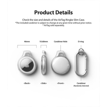 ЧЕХОЛ ДЛЯ APPLE AIRTAG RINGKE SLIM ЧЕРНЫЙ
