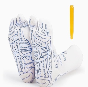 Para Skarpet Do Masażu Refleksologicznego, Skarpetki Do Akupresury Stóp