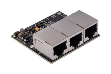 Switch PoE FlexNet 3 Portový PoE 10/100 Extender Ethernetového signálu RJ45