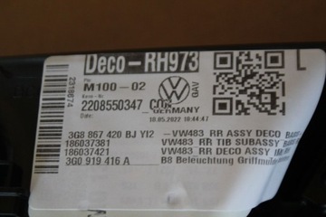 СВЕТОДИОДНАЯ ДЕКОРНАЯ ПОЛОСКА ДЛЯ ДВЕРИ PT VW PASSAT B8 ARTEON SONAVOX