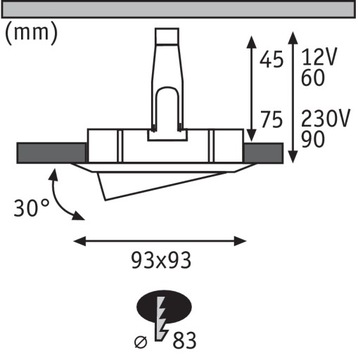 Мобильный светильник Nova IP65 1х35Вт GU10/GU5.3 Paulmann