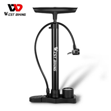 Большой гаражный велосипедный насос с манометром