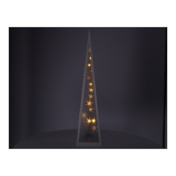 РОЖДЕСТВЕНСКАЯ ЕЛКА ПИРАМИДА LED ВРАЩАЮЩИЕСЯ ЗВЕЗДЫ 16*16*90СМ 230В