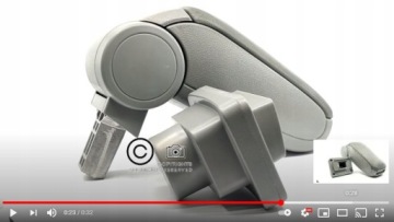 НОВЫЙ СЕРЫЙ ПОДЛОКОТНИК ДЛЯ SKODA FABIA И MK1