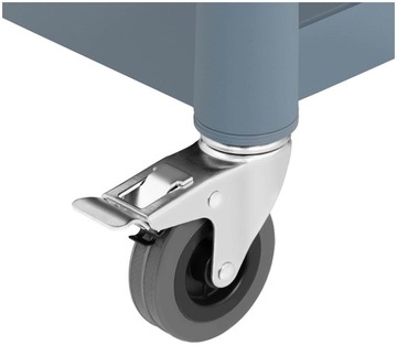 Пластиковая тележка для официанта с 3 полками 630 x 400 мм до 90