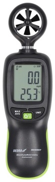 Анемометр Анемометр Измерение ветра и температуры. Батарейки типа АА DEDRA LCD