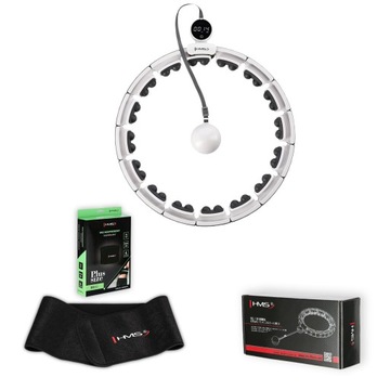 ZESTAW HULA HOP MAGNETYCZNY HHM16 Z LICZNIKIEM HMS + PAS BR163 PLUS SIZE