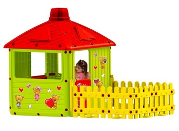 Domek dla Dzieci 200 CM XXL Ogrodowy +KOMIN TARAS