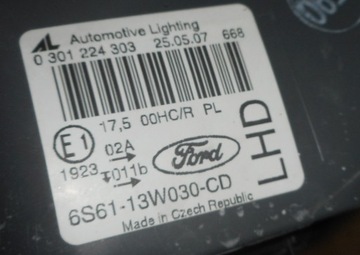 FORD FIESTA MK6 FACELIFT SVĚTLO LEVÝ PŘEDNÍ
