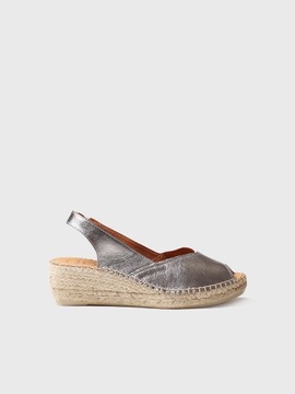 ESPADRYLE, SANDAŁY TONI PONS BERNIA-P, ACER/SREBRNY ROZM. 40