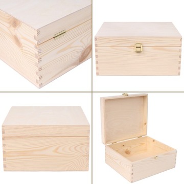 Деревянная шкатулка с замком для украшений, декупаж на подарок, 29х25х15 см.