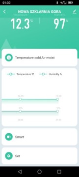 ГИГРОМЕТР с дисплеем WiFi датчик TUYA с кабелем 90CM