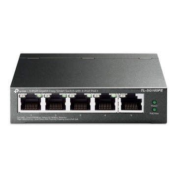 Коммутатор TP-LINK TL-SG105PE 5x Gigabit (4x PoE+)