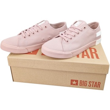 trampki damskie BIG STAR różowe buty LL274040 37