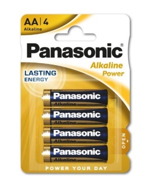 Baterie paluszki PANASONIC AA 4 szt alkaliczne