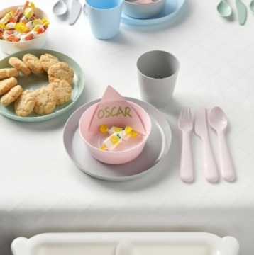 IKEA KALAS Чаша, детская посуда 6 шт пастель