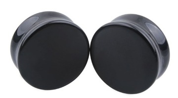 Tunel plug kamień Czarny Obsydian 10mm