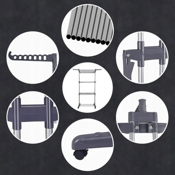 ВЕРТИКАЛЬНАЯ СКЛАДНАЯ СТОЯЧАЯ СУШИЛКА XXL ДЛЯ БЕЛЬЯ, ОДЕЖДЫ, БАЛКОНА