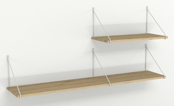 1x КАБЕЛЬНАЯ ОПОРА НАСТЕННЫЙ КРОНШТЕЙН ПОЛКА LOFT 20 VOLE БЕЛЫЙ