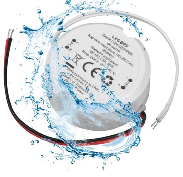 БЛОК ПИТАНИЯ 12В 2,5А 30ВТ ДЛЯ СВЕТОДИОДНЫХ ЛЕНТ, ДЛЯ КОРОБКИ ВОДОНЕПРОНИЦАЕМОЙ IP66