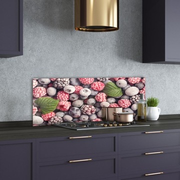 Панель из закаленного стекла Замороженные лесные фрукты XXL