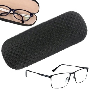 E7 TŁOCZONE ETUI OKULARY SZTYWNY POKROWIEC FUTERAŁ