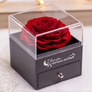 Teddy Rose Вечная роза Ожерелье Шоколад День Святого Валентина НАБОР ДЛЯ НЕЕ