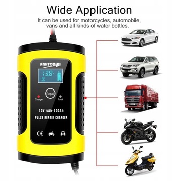 Универсальный 6A 12V полностью автоматический автомобильный мотоцикл
