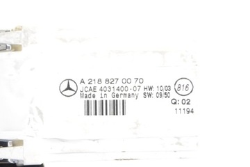 MERCEDES C218 CLS350 CDI 2011 RHD VNITŘEK DESKA ROZDĚLOVAČE BUDÍK