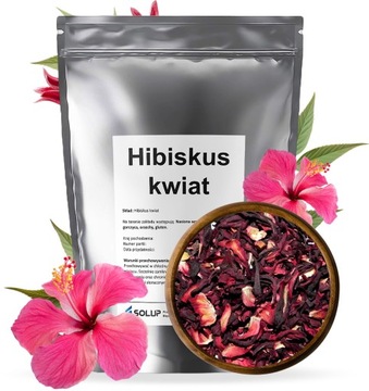 HIBISKUS KWIAT suszony malwa KWIAT HIBISKUSA herbata owocowa 1kg
