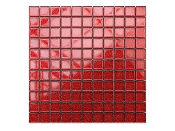 MOZAIKA SZKLANA RED (CZERWONA BROKAT) 30x30cm 8mm