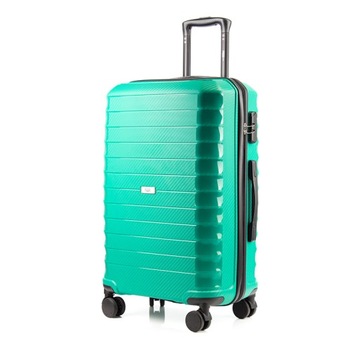 Mała walizka Posh P01 Zielona z polipropylenu M