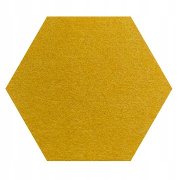 Panele ścienne, Hexagon samoprzylepne, Żółty