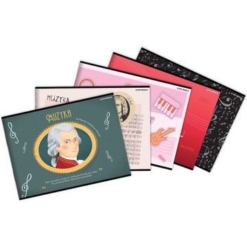 Zeszyt do nut A5 TOP-2000 16 kartek różne wzory 1 sztuka