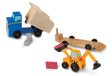Drewniane pojazdy budowlane dla dzieci Classic Toys Melissa and Doug