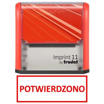 Pieczątka z hasłem POTWIERDZONO Trodat r. kolory